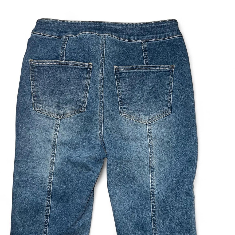 Vanilla Star Y2K Flare Jeans Juniors Size 3 Dark Blue Denim Bell Bottom - Picture 4 of 6